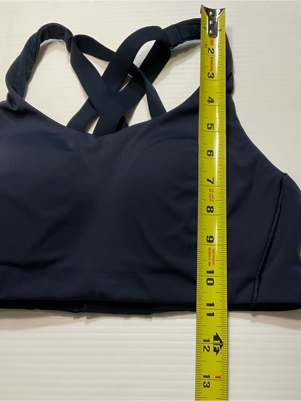 Adjustable Strappy Back Sports Bra - Black - Picture 4 of 7